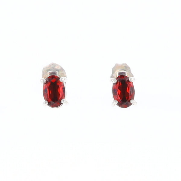 Garnet Stud Earrings