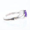 Twisted Amethyst Cuff Bracelet