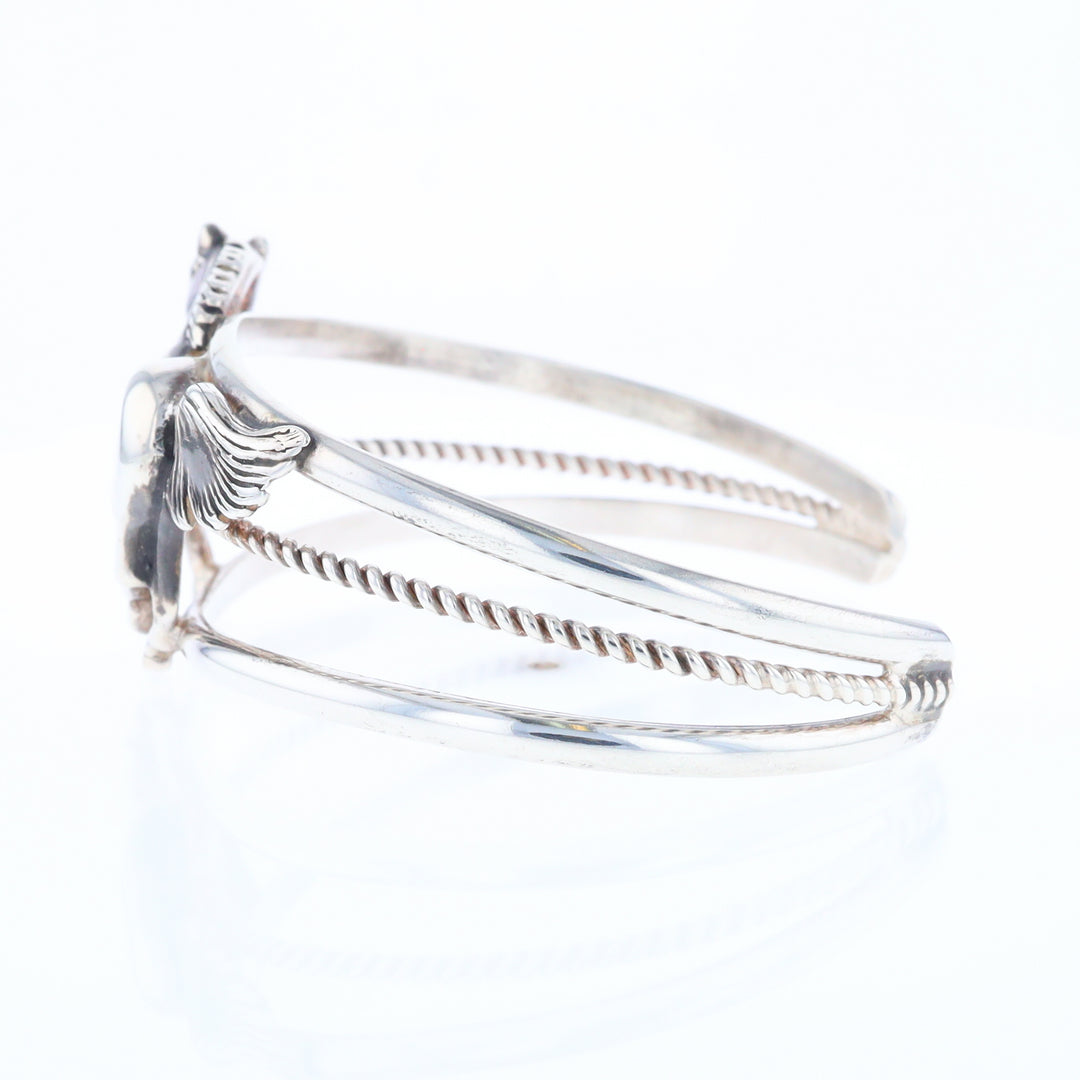 Silver Horse Native Cuff Bracelet