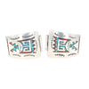 Native American Crushed Turquoise and Coral Watch Tips