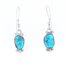 Native Dangle Turquoise Bead Earrings