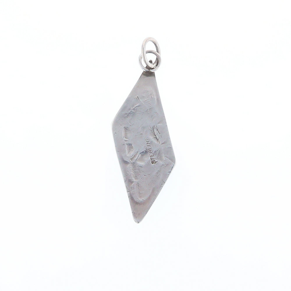 Silver Native Rectangle Overlay Pendant