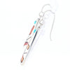 Native Triangle Turquoise Hook Earrings