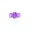 3-Stone Amethyst Ring