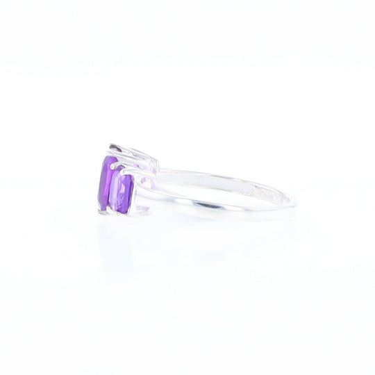 3-Stone Amethyst Ring