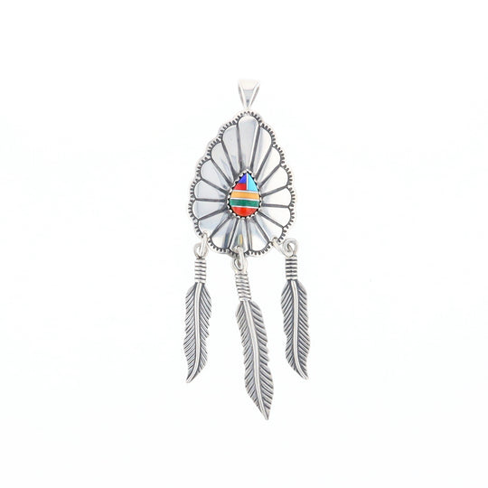 Native Feather Dangle Pendant