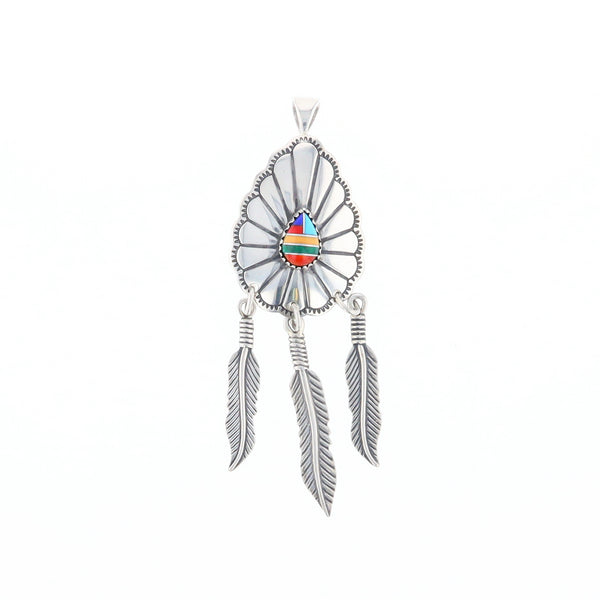 Native Feather Dangle Pendant