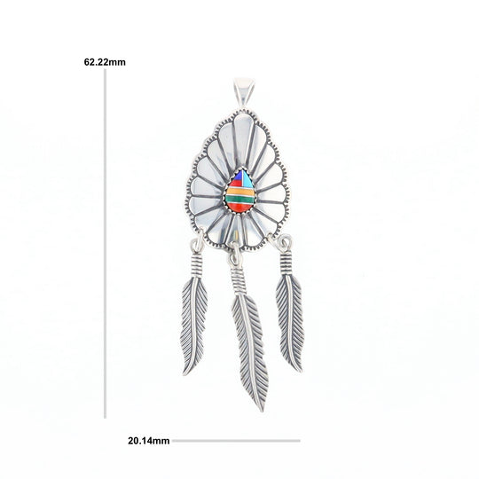 Native Feather Dangle Pendant