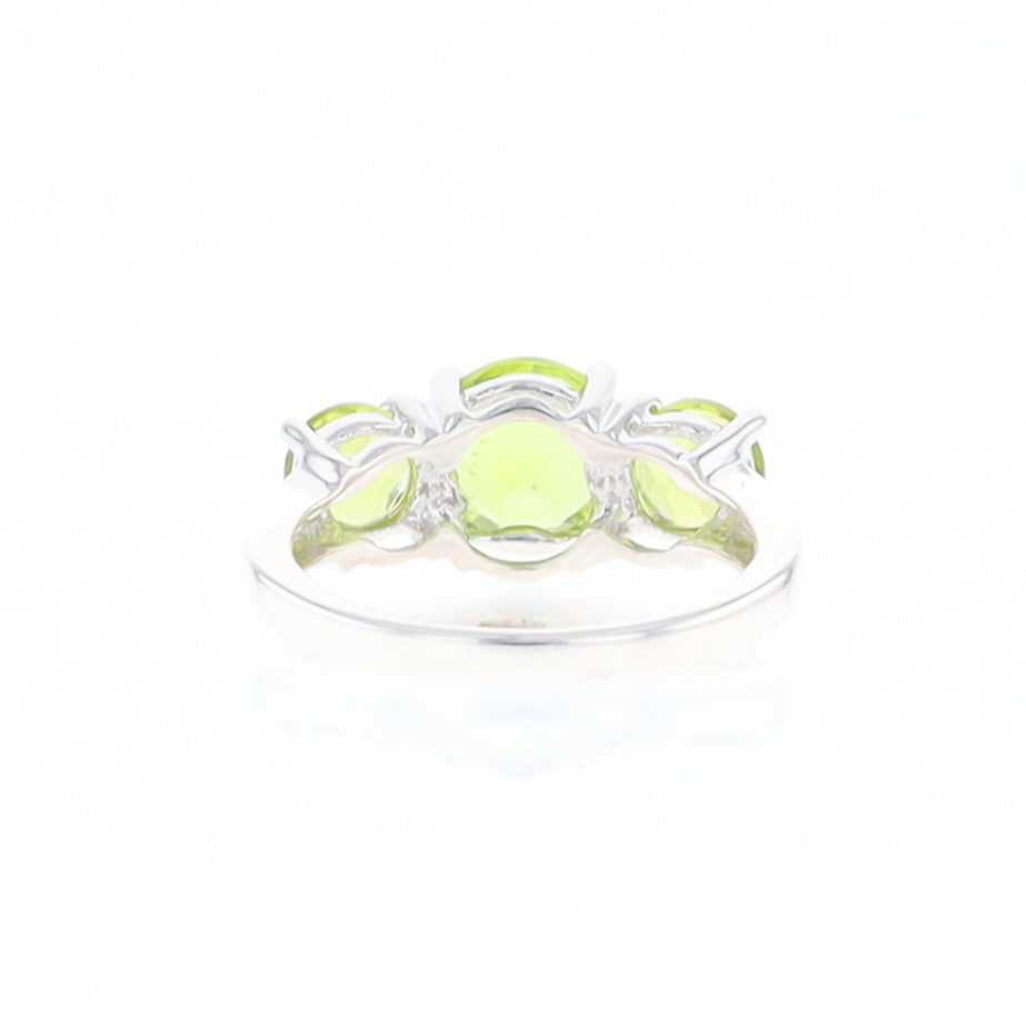 Three Peridot Ring