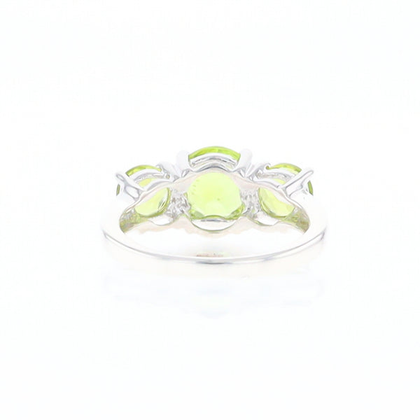 Three Peridot Ring