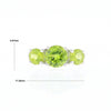 Three Peridot Ring