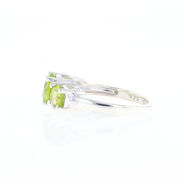 Three Peridot Ring