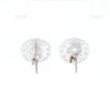 Cubic Zirconia Halo Stud Earrings