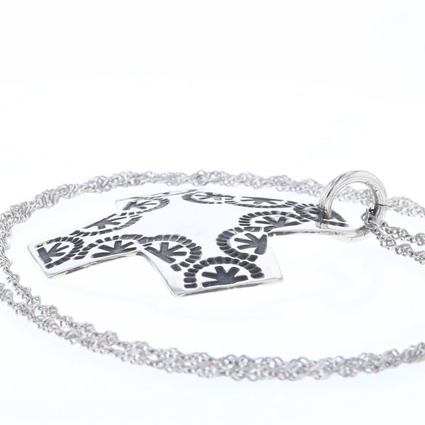 Stamped Cross Pendant