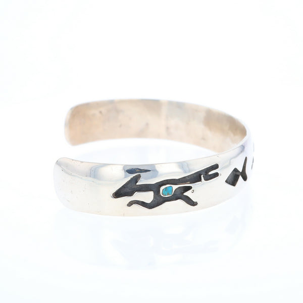 Road Runner and Arrowhead Sterling Silver Cuff