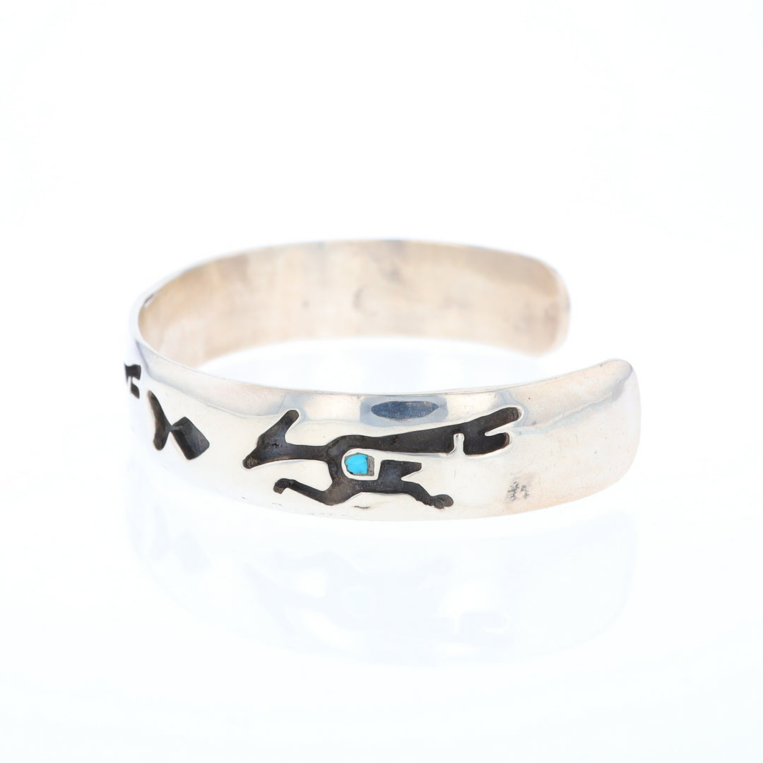 Road Runner and Arrowhead Sterling Silver Cuff