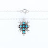 Native American Turquoise Cross Necklace