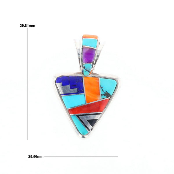 Triangle Native Inlaid Pendant