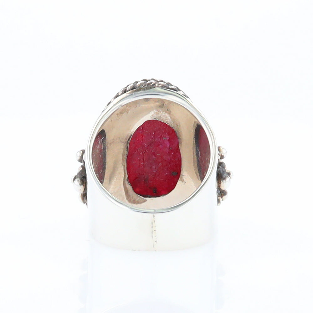 Large Bezel Ruby Ring