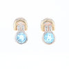 Blue Topaz Stud Earrings