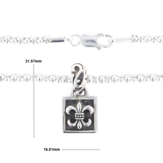 Fleur De Lis Charm Necklace