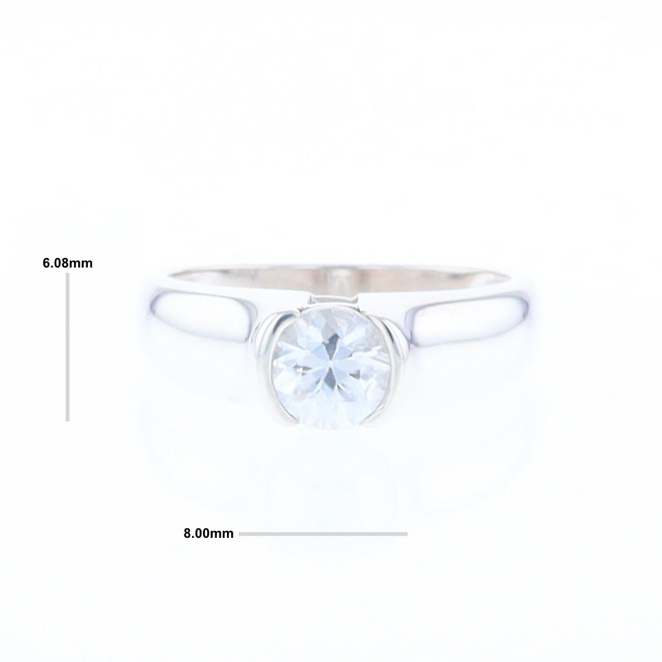 Cubic Zirconia Solitaire Ring