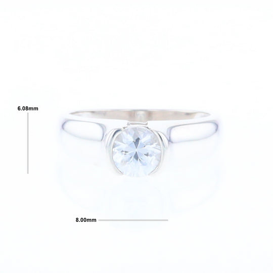 Cubic Zirconia Solitaire Ring