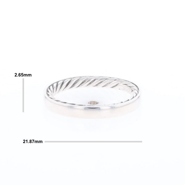 Sterling Silver Rope Decal Band
