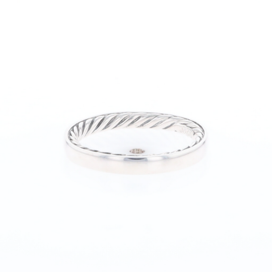 Sterling Silver Rope Decal Band