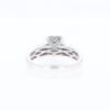 Blue & White Diamond Rectangle Cluster Ring