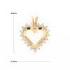 Open Heart Diamond Halo Pendant