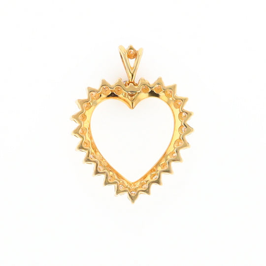 Diamond Halo Heart Pendant