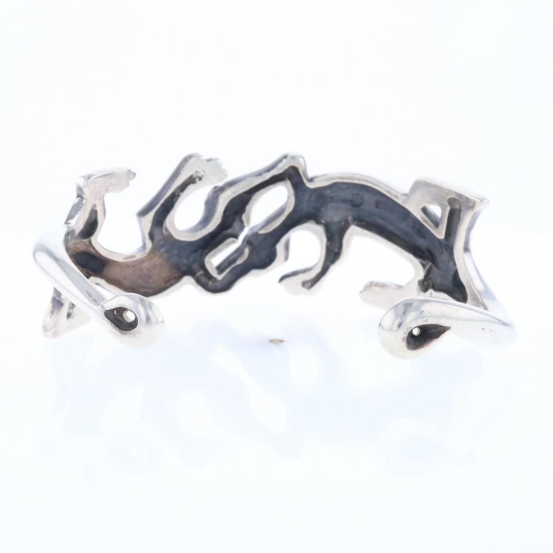 Sterling Silver Lizard Cuff Bracelet