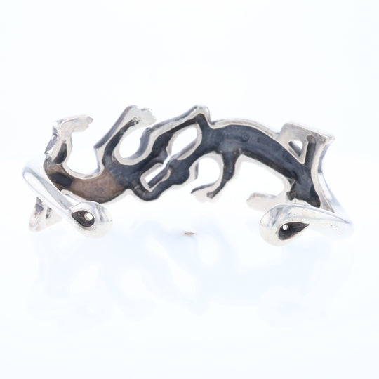 Sterling Silver Lizard Cuff Bracelet