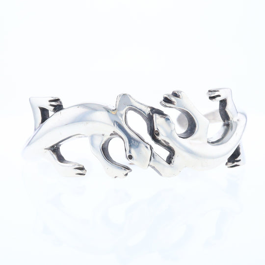 Sterling Silver Lizard Cuff Bracelet