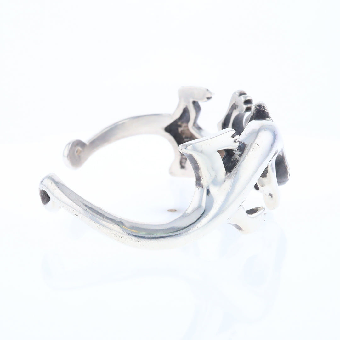 Sterling Silver Lizard Cuff Bracelet