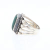 Native Rectangle Malachite Ring