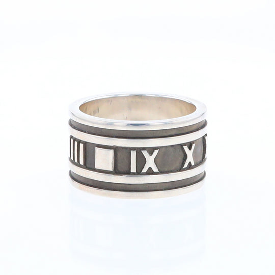 Tiffany & Co Sterling Silver Roman Numerals Ring