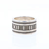 Tiffany & Co Sterling Silver Roman Numerals Ring