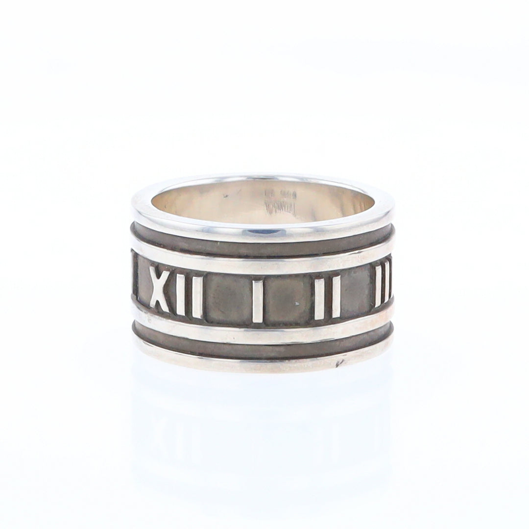 Tiffany & Co Sterling Silver Roman Numerals Ring