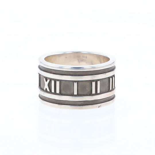 Tiffany & Co Sterling Silver Roman Numerals Ring