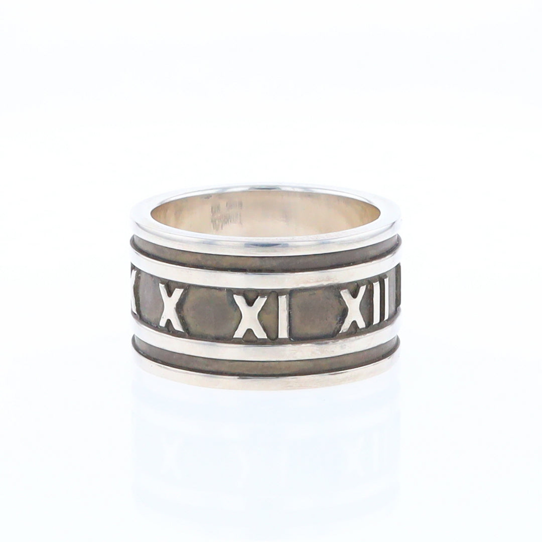 Tiffany & Co Sterling Silver Roman Numerals Ring