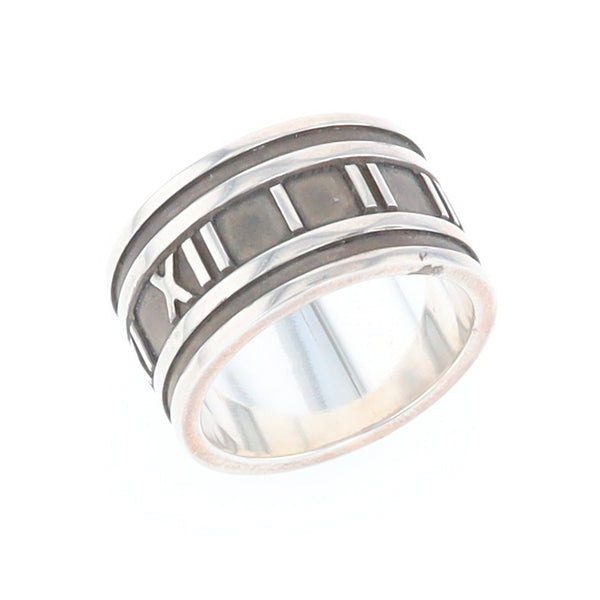 Tiffany & Co Sterling Silver Roman Numerals Ring