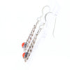 Native American Tear Drop Twist Coral Earrings