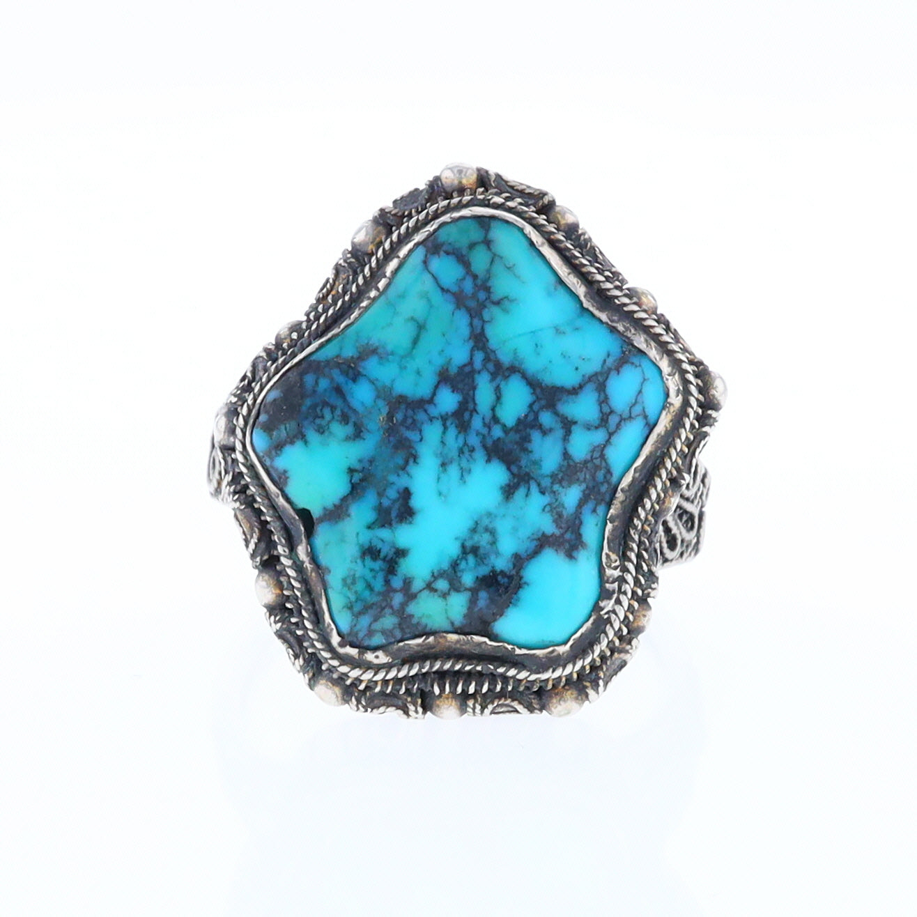 【STAR JEWELRY】K10 リング ARQUISE TURQUOISE Adjustable Star Shaped Turquoise Ring – Hawkes and Co