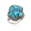 Adjustable Star Shaped Turquoise Ring