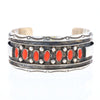 Jackie Singer Navajo Coral Cuff Bracelet