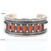 Jackie Singer Navajo Coral Cuff Bracelet