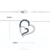 Double Heart Diamond Necklace