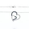 Double Heart Diamond Necklace